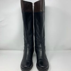 Vince Camuto Duke chocolate/black leather boots